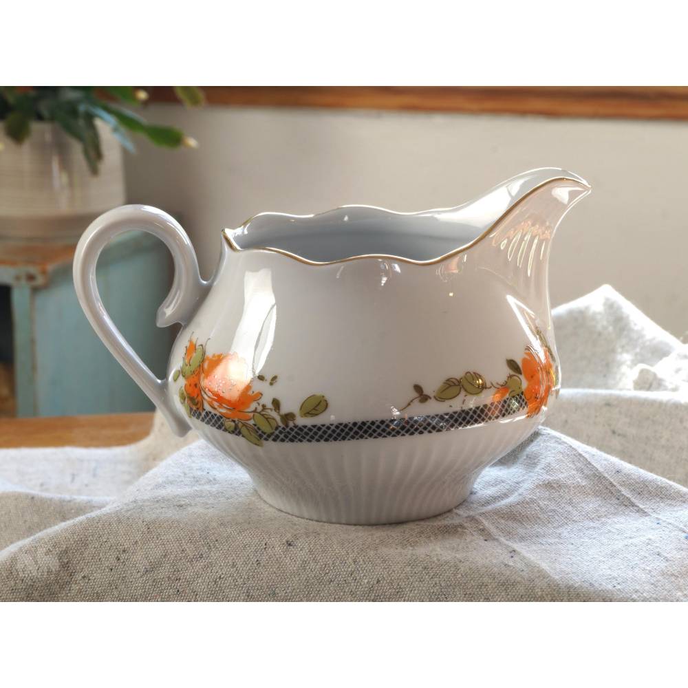 Großer Sahnegießer Milchkanne 400ml Portions Sauciere kleiner Krug Milchkännchen 80er Sahnekännchen Ilmenau Henneberg