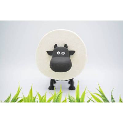 Toilettenpapierhalter Kuh - Dottie / Badezimmer Deko / Klopapierhalter / Toilettenkuh / Toilettenpapier Deko Schwarz