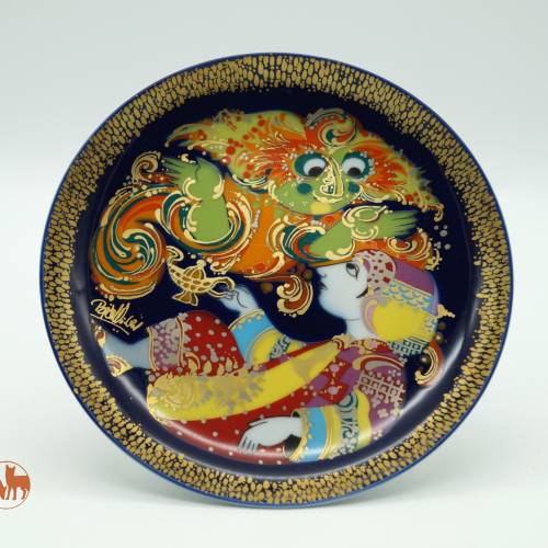 Wandteller Aladin und die Wunderlampe #1 Rosenthal Studio Linie Germany Porzellanteller Sammelteller Bjørn Wiinblad