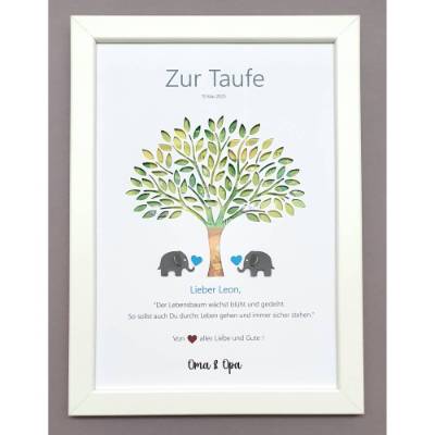 Geldgeschenk zur Geburt Taufe Junge Mädchen, Taufgeschenk Junge Mädchen,Geschenk zur Geburt Junge Mädchen,Lebensbaum