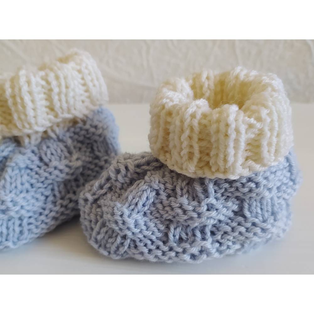 Strickanleitung Babyschuhe / Booties Snaffel Bild 3