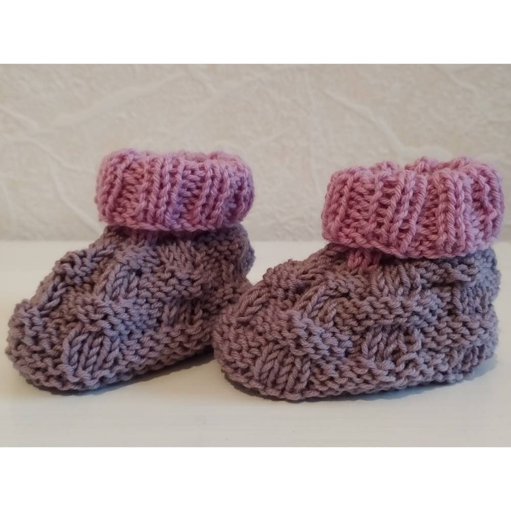 Strickanleitung Babyschuhe / Booties Snaffel Bild 5