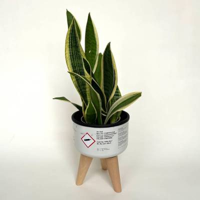 Upcycling Blumentopfständer aus alter Helium-Ballongasflasche