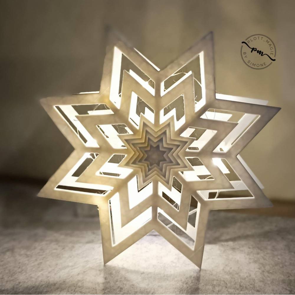 3D Drucker / Lasercutter / Plotter 3D Weihnachtsstern