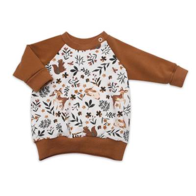 Langarmshirt "Waldtiere" in allen Größen - Geschenk Geburt Babyparty 