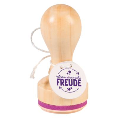 Stempel Wiedersehen macht Freude Ø 32 mm