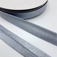 0,48€/m 25 Meter Schrägband 18mm silber Einfassband