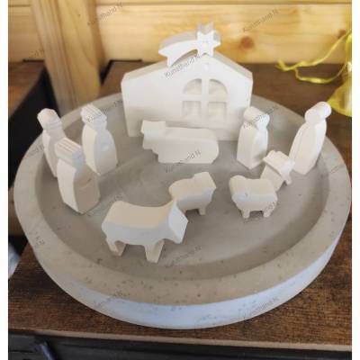 Mini Krippe mit Organzasäckchen 