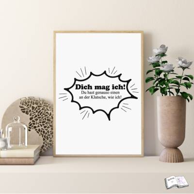 Dich mag ich – Digitales Plotterdesign als PNG & SVG inklusive Lizenz