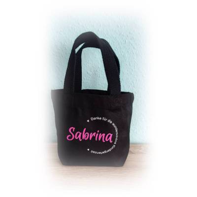 kleine Geschenktasche, Stofftasche, Erzieherin