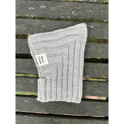 Pixi BabyMütze Schlupfmütze in Hellgrau Zipfelmütze 100% Schurwolle NEU KU 36-40