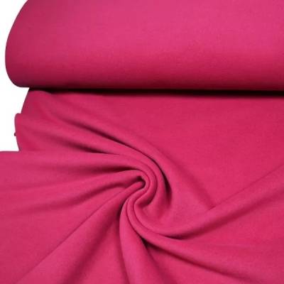 Kaschmir Mantelvelour Wollstoff, dunkles fuchsia, 150 cm breit, Preis pro 0,5 lfdm
