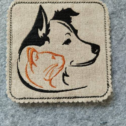 Stickdatei Hund & Katze 10x10 cm 20x20 cm Sticklienchen
