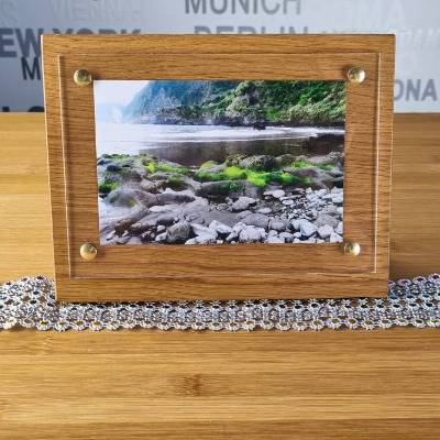 Handgefertigter Bilderrahmen aus Eiche Natur – Minimalistisches Design, personalisierbar & edel