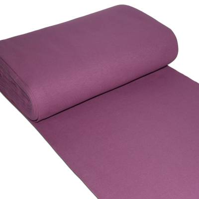 Bündchen Feinripp Strickbündchen Stoff  Uni Violett 
