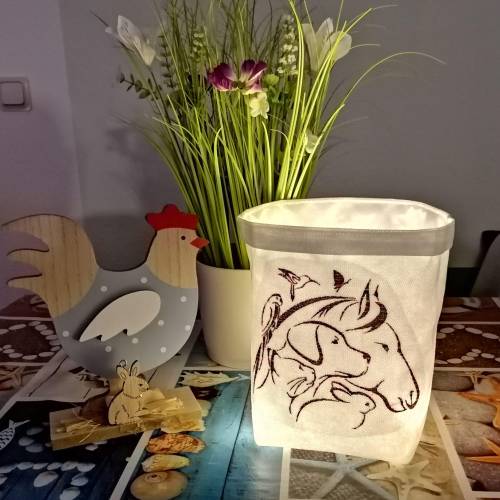 Stickdatei Tiere einfarbig Set 13x18 cm 20x26 cm Sticklienchen