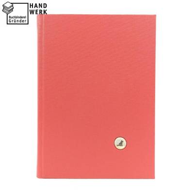 Notizbuch Keramik, Hund, hellrot, DIN A5, 100 Blatt