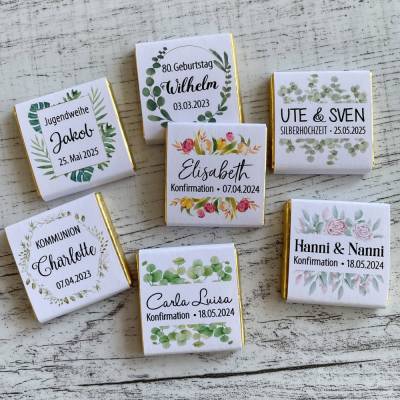 Gastgeschenk Konfirmation Firmung | Schokolade Schokotäfelchen | personalisiert