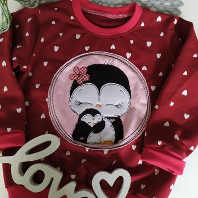 Winter-Pulli "Pinguinliebe" Gr.104