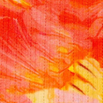 Baumwoll-Jersey Valencia  Ajourmuster -  große Blüten Oeko-Tex 100 (1m/15,-€)