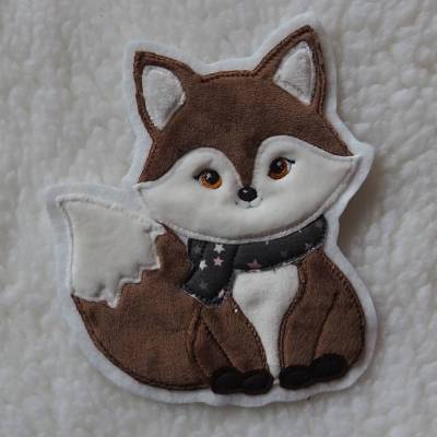 Applikation niedlicher Fuchs Aufnäher