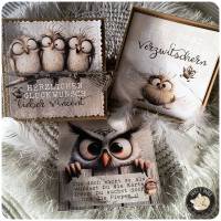 Lustiges Piepen Geldgeschenk | Geburtstag Geschenkschachtel | Eulen & Vögel | 4011