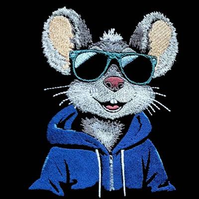 Herr Maus cool Color Lichteffekt 24-26*15-16cm, JEF 20*17cm