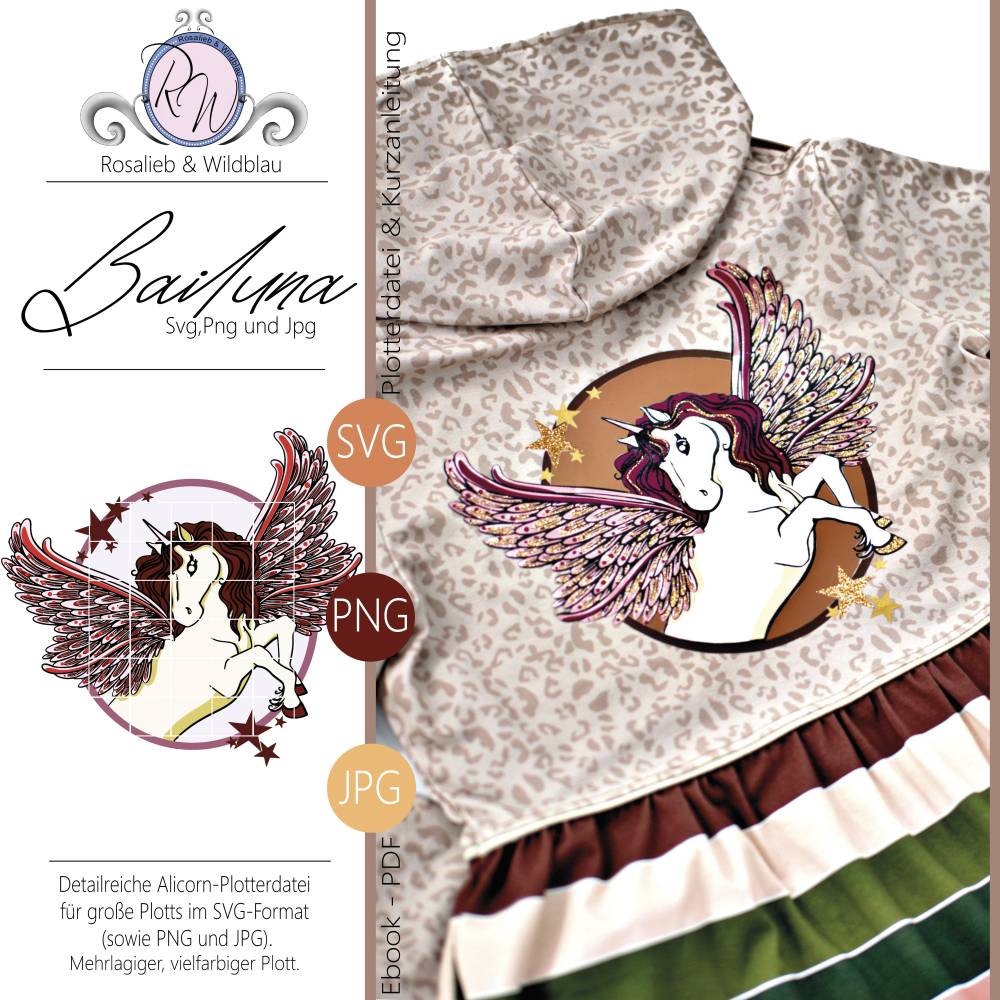 Plotterdatei Bailuna Svg,Png,Jpg Bild 1