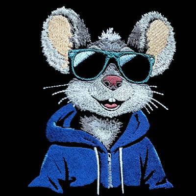 Herr Maus cool Color Lichteffekt 20x26-30cm, 21*40cm EXP