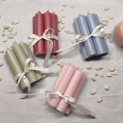 NEUE FARBEN Stabkerzen in verschiedenen Farben, 10 cm hoch, 2,2 cm Durchmesser 