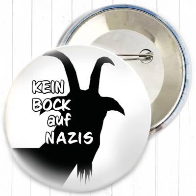 Kein Bock auf Nazis Button in 3 Größen nach Wahl