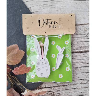 Ostern in der Tüte ~ Geschenk-Set Hase ~ Geschenktütchen ~ Mitbringsel zu Ostern