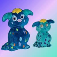 Kuschelkissen Monsterchen Set 13x18 & 20x28