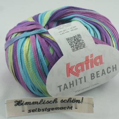 Katia Tahiti Beach: sommerliches Bändchengarn aus 100% mercerisierter Baumwolle in frühlingshaften Tönen, Farbe 308