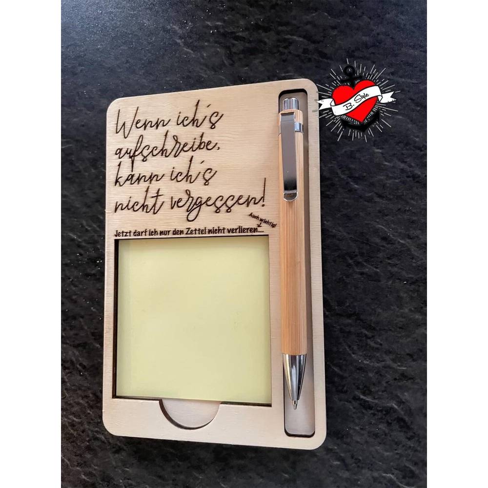 *Haftnotizen * Laserdatei & 3 D Druck Datei Bild 9