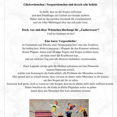GRATIS Download, "Info zur Herkunft der Glücks- und Sorgenwürmchen" PDF, freebie