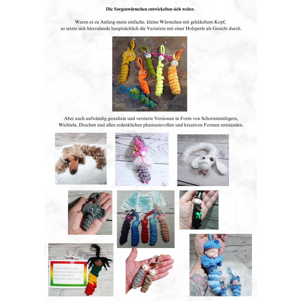 GRATIS Download, "Info zur Herkunft der Glücks- und Sorgenwürmchen" PDF, freebie Bild 3