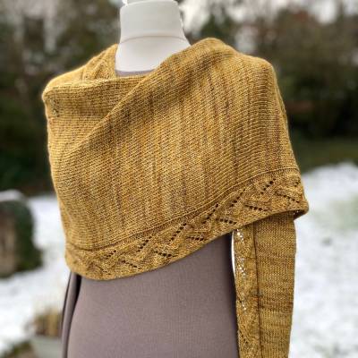 Strickanleitung Lizas Tuch Shifting Strands