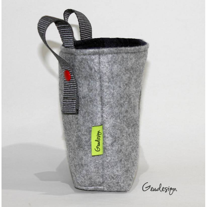 Lenkertasche "Kleiner Ritter" aus Filz und wasserabweisendem Futter,  personalisierbar