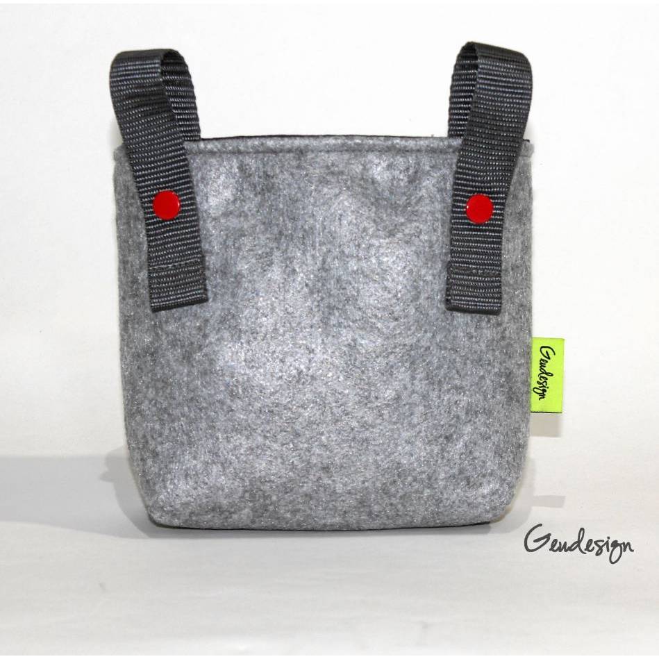 Lenkertasche "Kleiner Ritter" aus Filz und wasserabweisendem Futter, personalisierbar Bild 3