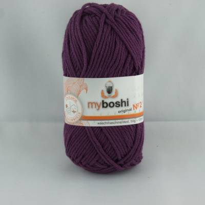 myboshi no. 2: veganes sommerliches Baumwollgarn mit Kapok in violett