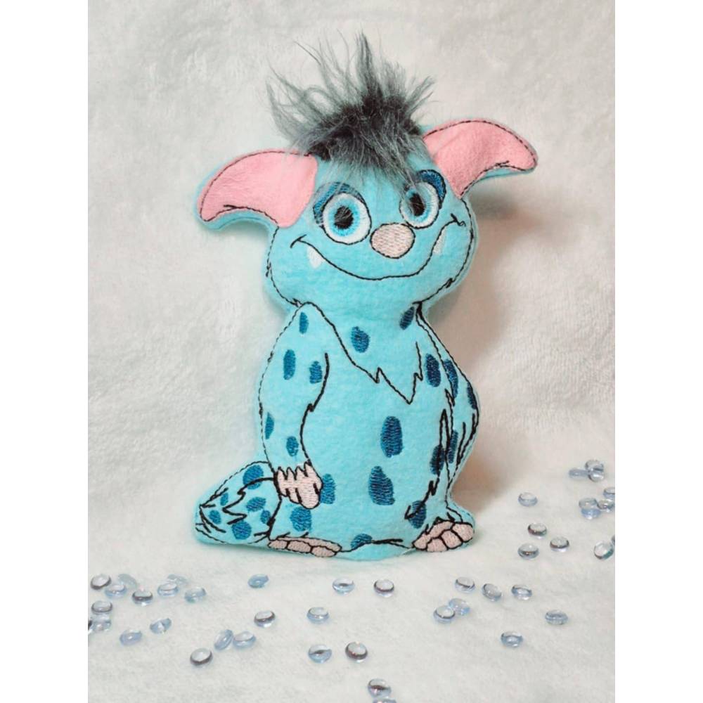 Stickdatei Kuschelkissen Monsterchen13x18 Bild 1