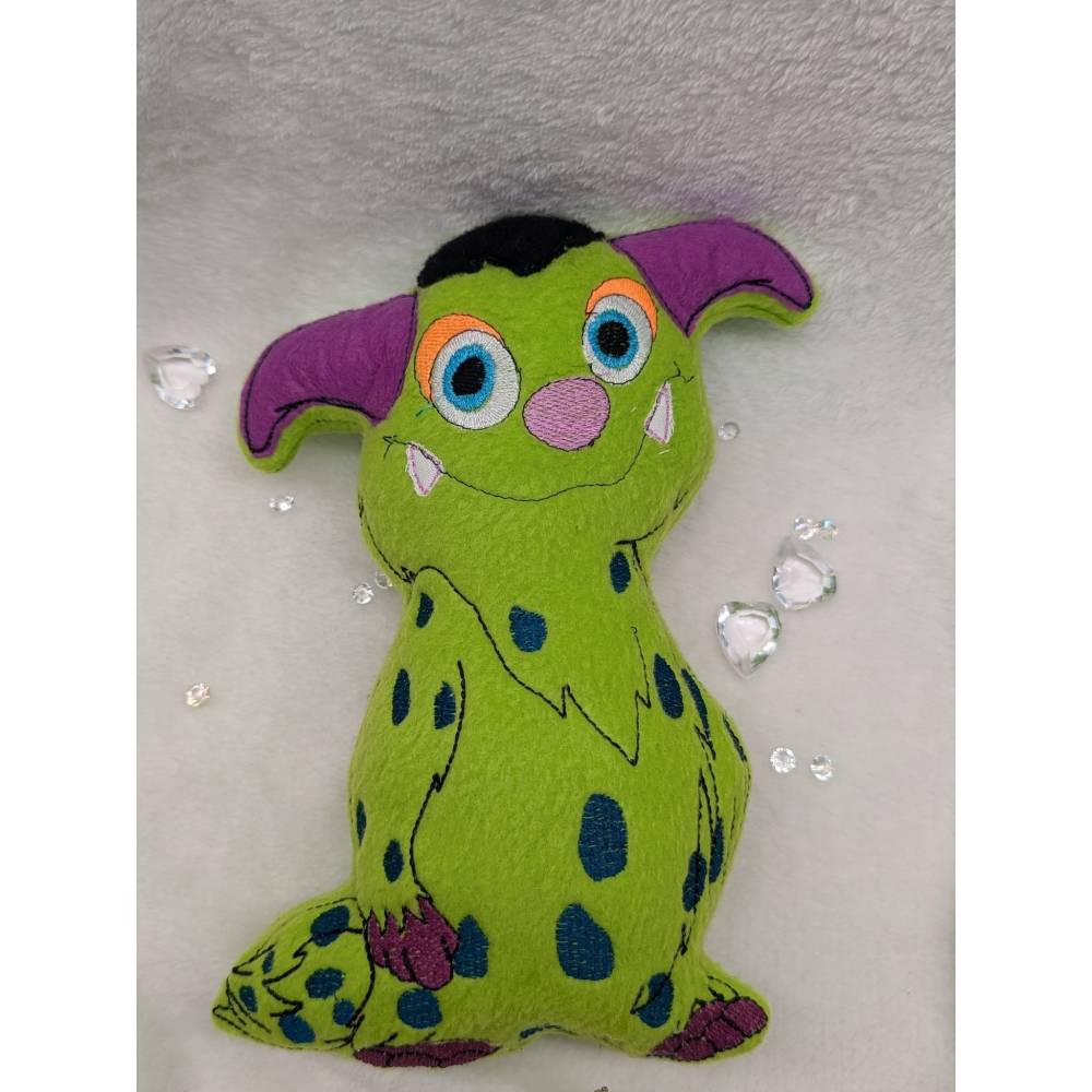Stickdatei Kuschelkissen Monsterchen13x18 Bild 5