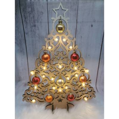 TiSaJa - Weihnachtsbaum Laserdatei Weihnachten Advent