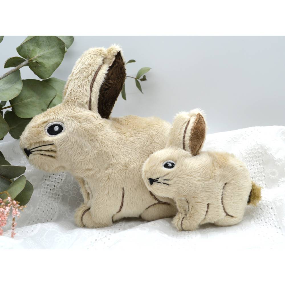 Stickdatei Hase ITH Kuscheltier in mehreren Größen Bild 1
