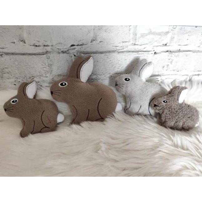 Stickdatei Hase ITH Kuscheltier in mehreren Größen Bild 5