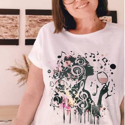 WOMAN WINE TRASH TRIFFT ELEGANZ FUNKTIONIERT AUF SCHWARZ GENAUSO WIE WEISS Plotterdatei svg DXF