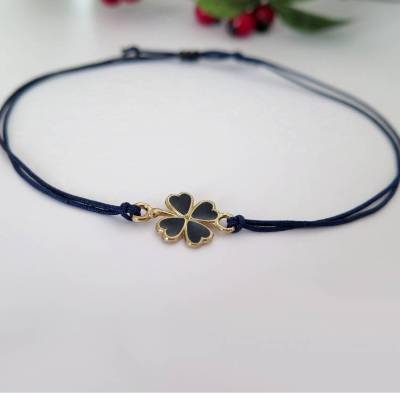 Armband Kleeblatt Glücksbringer Freundschaftsband
