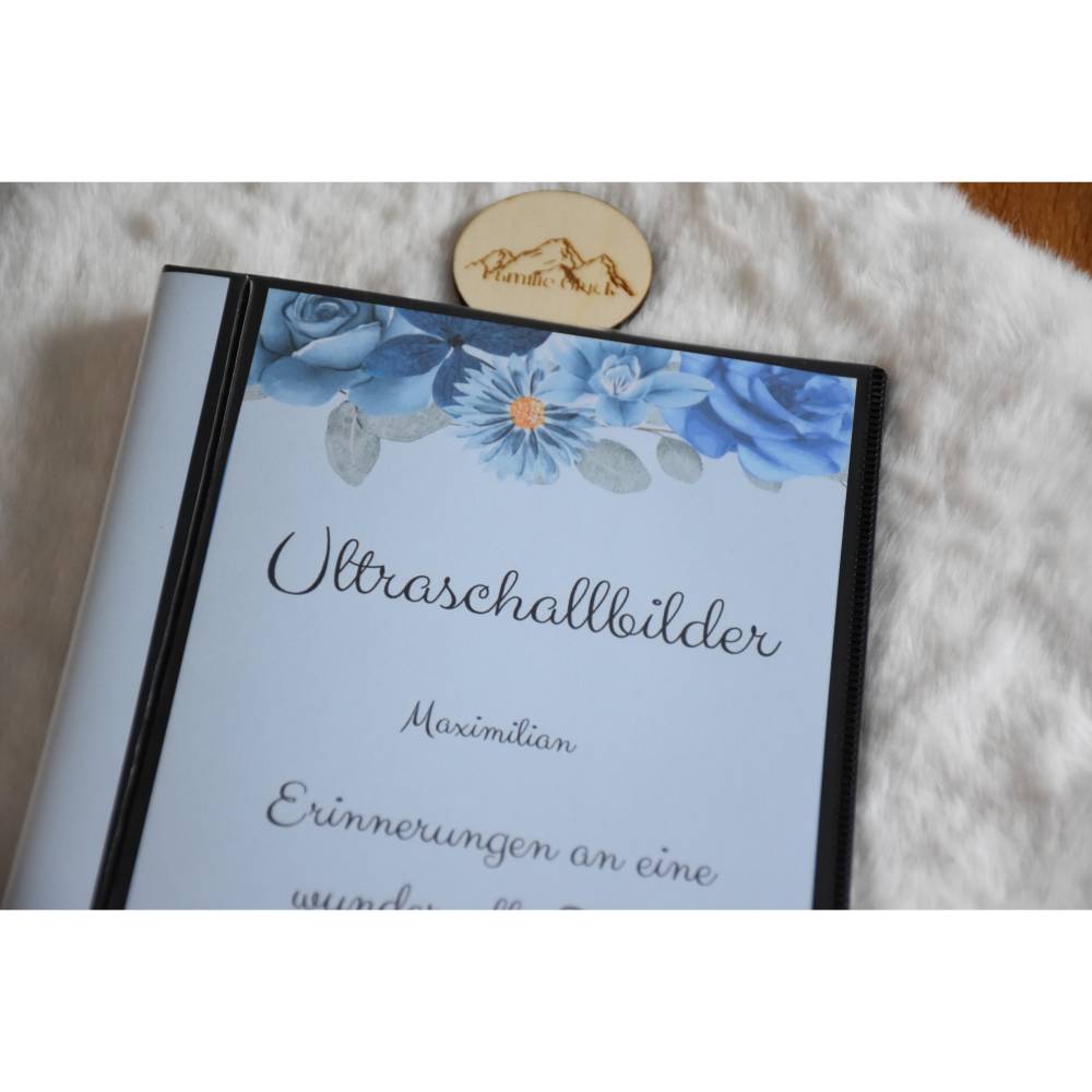 Ultraschallbilder aufbewahren Fotoalbum Mappe Album fr Ultraschallbilder  personalisierbar Einsteckalbum stabil