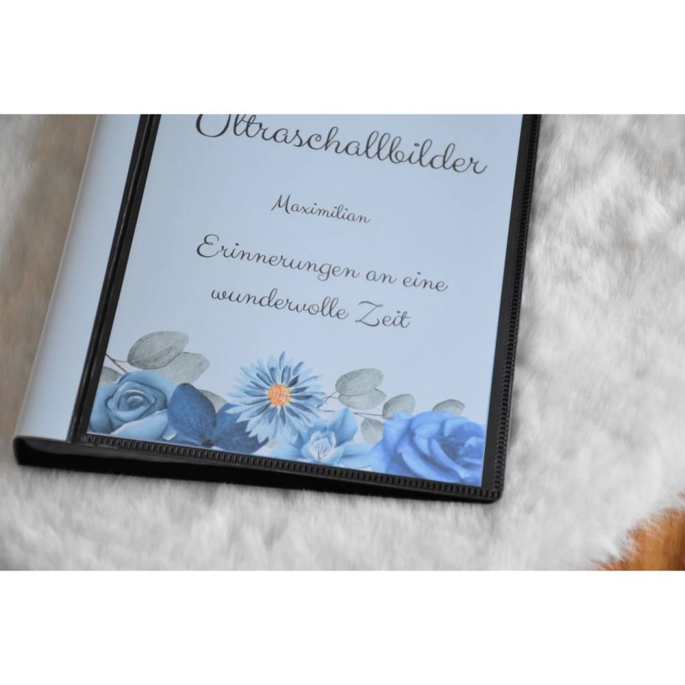 Ultraschallbilder aufbewahren Fotoalbum Mappe Album fr Ultraschallbilder  personalisierbar Einsteckalbum stabil
